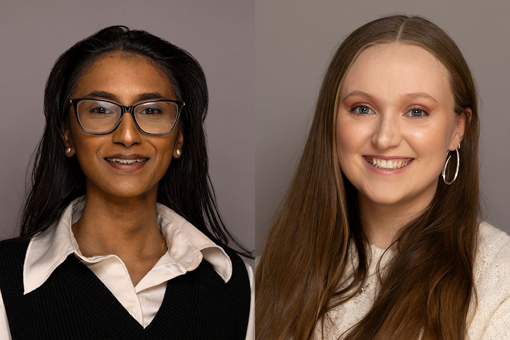 Newly qualified solicitors:  Bethany Fowler and Suhashani Selvakumar shine at Meadows & Co